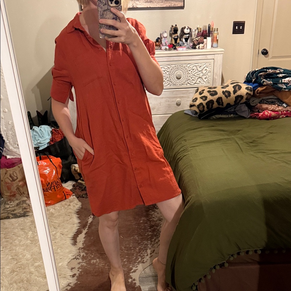 Old Navy Women's Rust Swim Cover-Up